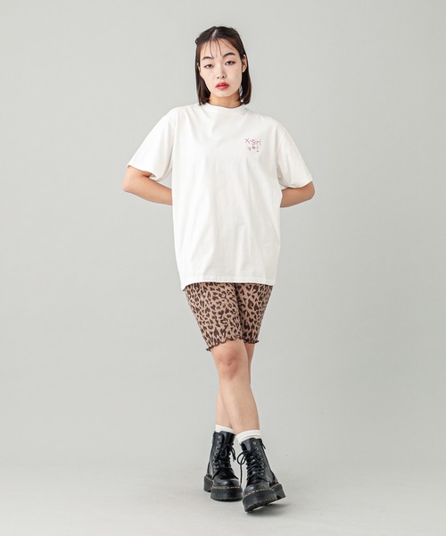 X-girl（エックスガール）の「X-girl FLAG S/S TEE（Tシャツ/カットソー・レディース・ブラック/ホワイト・S/M/L/XL）」の13枚目の写真