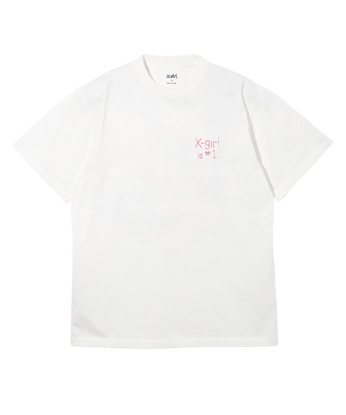 X-girl（エックスガール）の「X-girl FLAG S/S TEE（Tシャツ