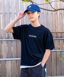 GLAZOS | 裾ラウンドレイヤード半袖Tシャツ(Tシャツ/カットソー)