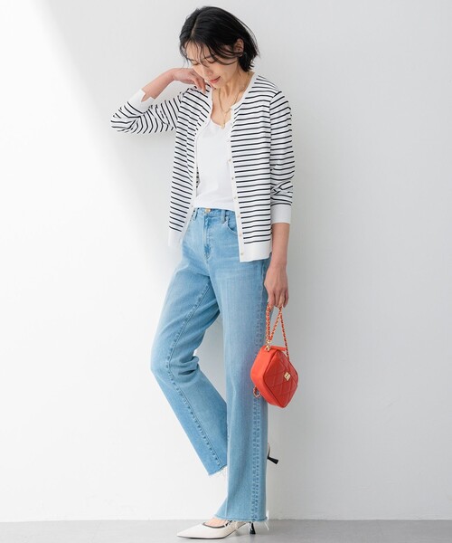 23区(ニジュウサンク)の「【VERY5月号掲載/洗える】レーヨンポリエステルストレッチ カーディガン(ニット/セーター・レディース・ベージュ系1/ホワイト系1/ブラック系5/カーキ系5・38/40)」の14枚目の写真