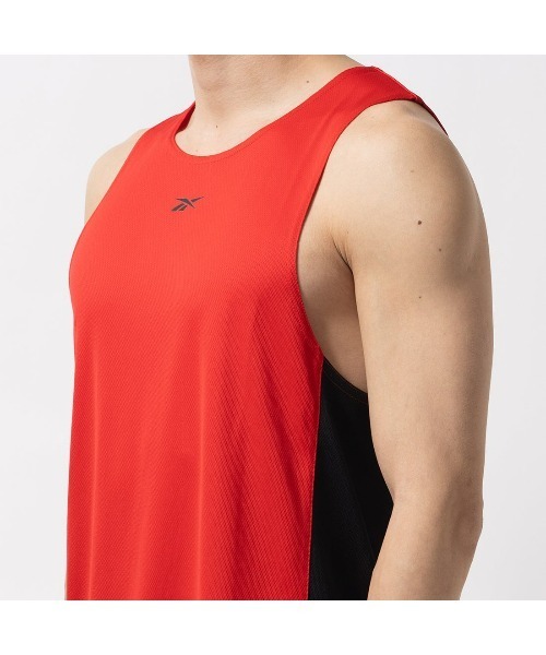 Reebok（リーボック）の「クラシック バスケットボール メッシュ タンクトップ / BASKETBALL MESH TANK（タンクトップ・メンズ・ブラック/ネイビー/レッド・LARGE/MEDIUM/SMALL/XX-LARGE/X-LARGE）」の14枚目の写真