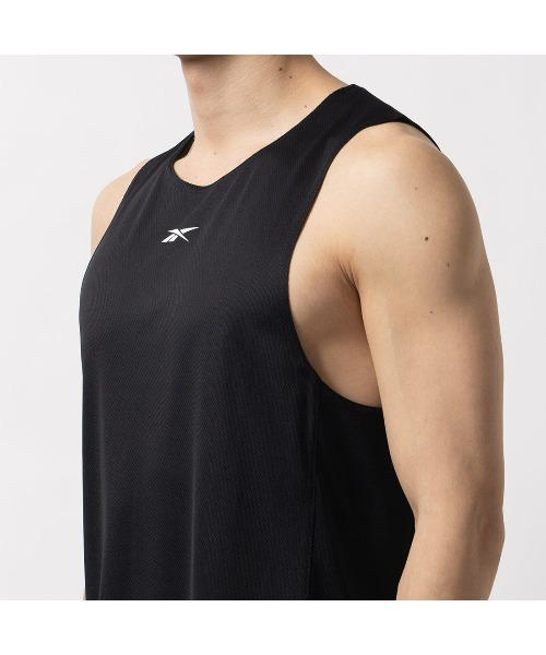 Reebok（リーボック）の「クラシック バスケットボール メッシュ タンクトップ / BASKETBALL MESH TANK（タンクトップ・メンズ・ブラック/ネイビー/レッド・LARGE/MEDIUM/SMALL/XX-LARGE/X-LARGE）」の19枚目の写真
