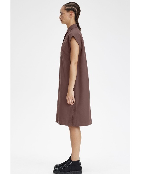ワンピース FRED PERRY Sleeveless Shirt Dress FRED PERRY/フレッドペリー】SLEEVELESS SHIRT DRESS（BLACK）