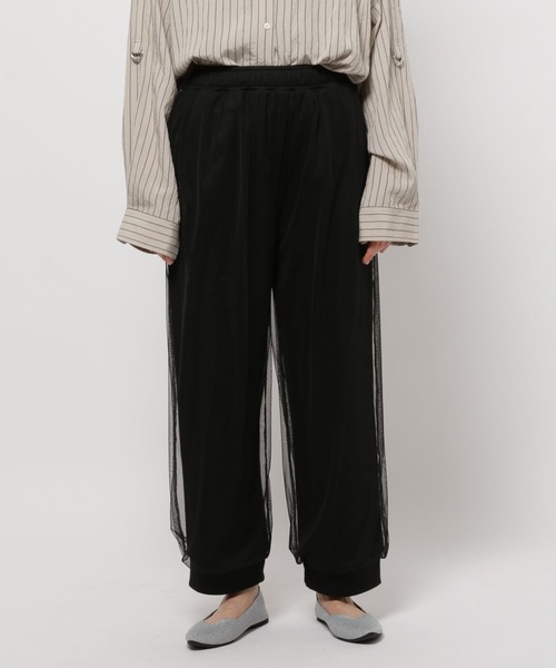 niko and...(ニコアンド)の「チュールスウェットパンツ(スウェットパンツ・レディース・ライトグレー/アイボリー/ブラック・FREE)」の11枚目の写真