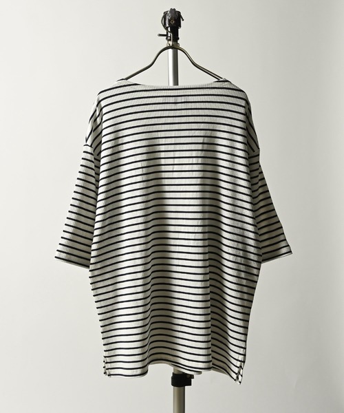 many men many mind(メニーメンメニーマインド)の「many men many mind /テレコボーダーマリンptバスクTee(Tシャツ/カットソー・メンズ・ネイビー系/ブラック系その他・MEDIUM/X-LARGE/LARGE)」の3枚目の写真