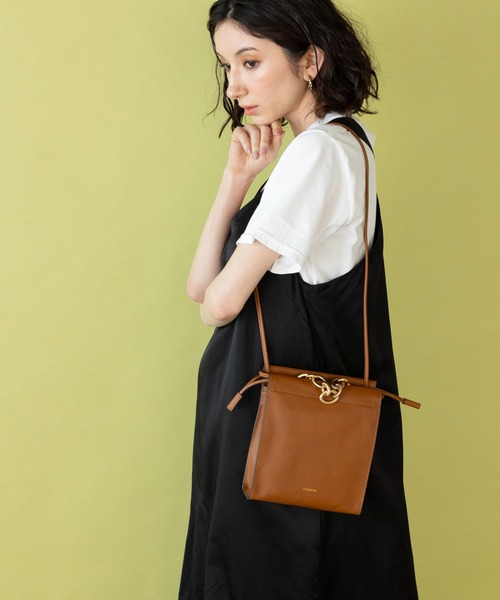 ORSETTO(オルセット)の「ORSETTO/オルセット チェーンハンドル2WAYショルダーバッグ(ショルダーバッグ・レディース・ブラウン/ブラック・FREE)」の21枚目の写真
