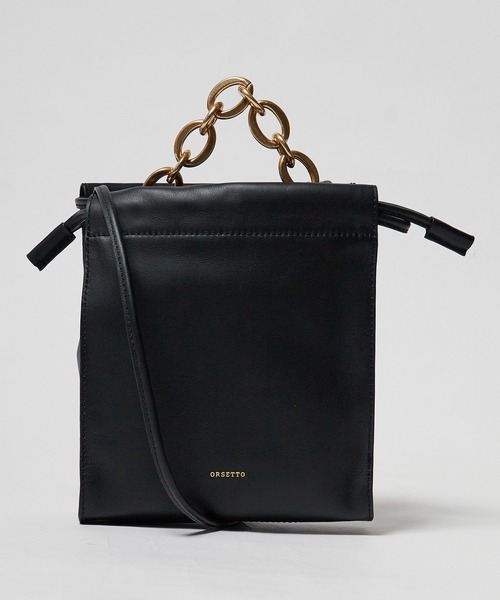 ORSETTO(オルセット)の「ORSETTO/オルセット チェーンハンドル2WAYショルダーバッグ(ショルダーバッグ・レディース・ブラウン/ブラック・FREE)」の22枚目の写真