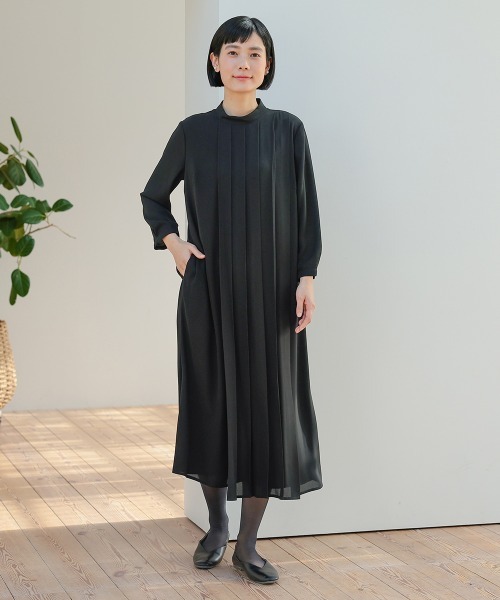 セール】【喪服・礼服】日本製生地使用 洗える防しわスタンドカラー