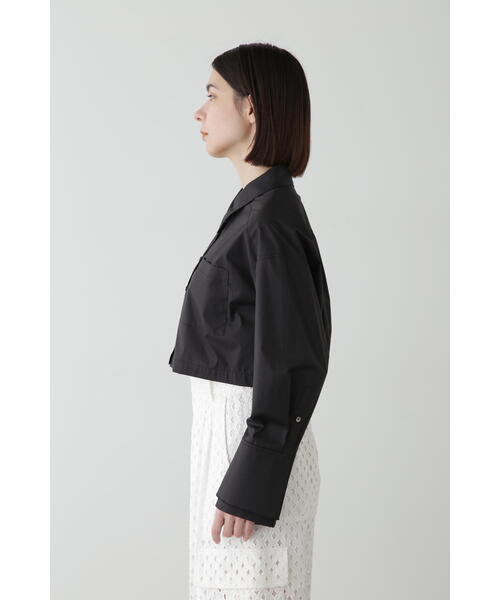 JILL STUART(ジルスチュアート)の「◆クロップドシャツブラウス(シャツ/ブラウス・レディース・ブラック/ホワイト・FREE)」の8枚目の写真