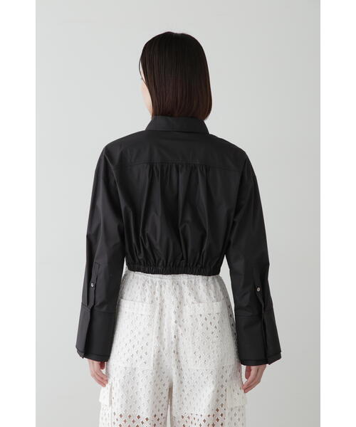 JILL STUART(ジルスチュアート)の「◆クロップドシャツブラウス(シャツ/ブラウス・レディース・ブラック/ホワイト・FREE)」の9枚目の写真