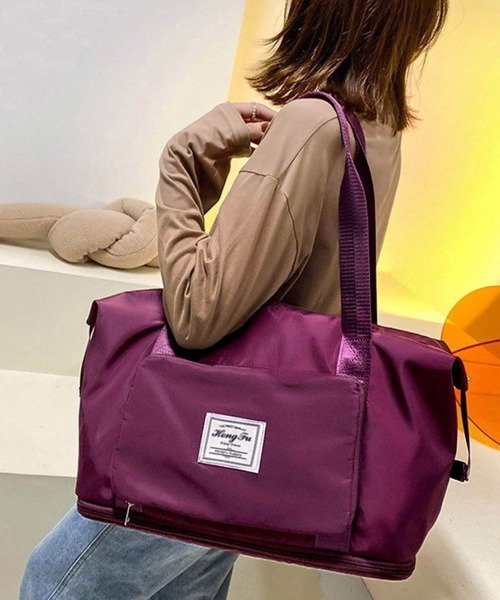 Miniministore(ミニミニストア)の「キャリーオンバッグ レディース(トートバッグ・レディース・ブラック/コーラルピンク/ラベンダー/パープル/ミント/ライトグレー/ブルーグレー/ピンク/グレー・FREE)」の6枚目の写真