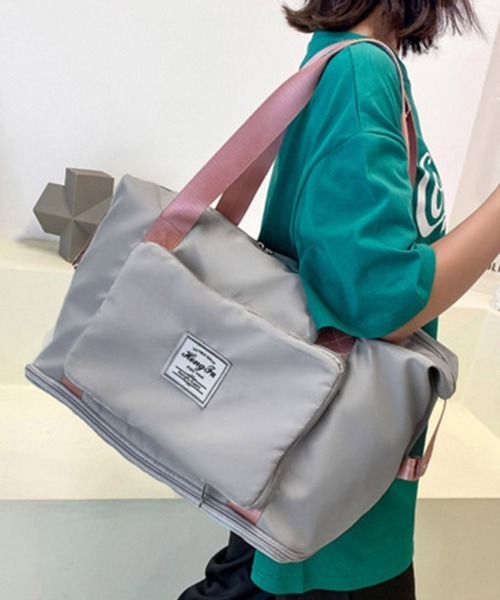Miniministore(ミニミニストア)の「キャリーオンバッグ レディース(トートバッグ・レディース・ブラック/コーラルピンク/ラベンダー/パープル/ミント/ライトグレー/ブルーグレー/ピンク/グレー・FREE)」の3枚目の写真