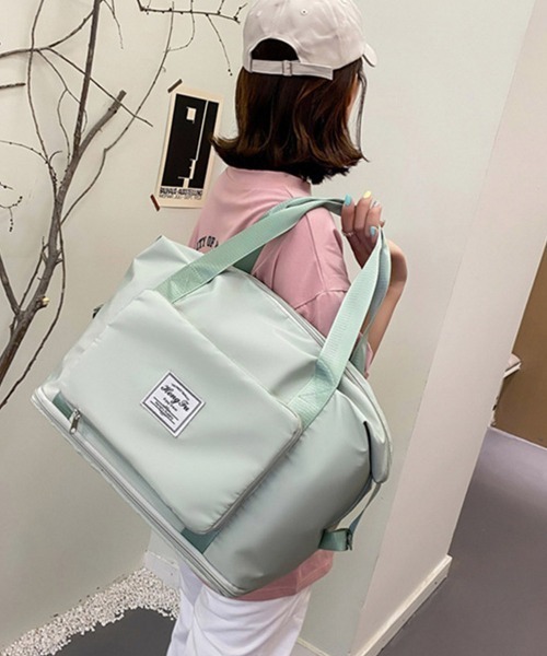 Miniministore(ミニミニストア)の「キャリーオンバッグ レディース(トートバッグ・レディース・ブラック/コーラルピンク/ラベンダー/パープル/ミント/ライトグレー/ブルーグレー/ピンク/グレー・FREE)」の1枚目の写真
