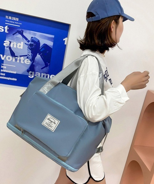 Miniministore(ミニミニストア)の「キャリーオンバッグ レディース(トートバッグ・レディース・ブラック/コーラルピンク/ラベンダー/パープル/ミント/ライトグレー/ブルーグレー/ピンク/グレー・FREE)」の5枚目の写真