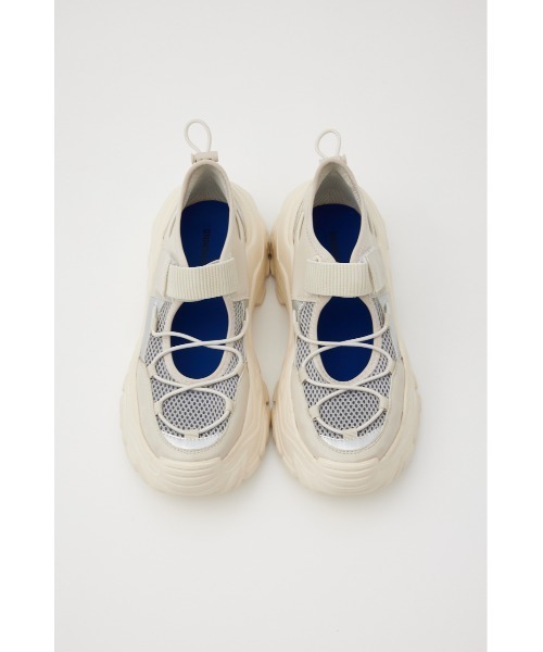 RODEO CROWNS WIDE BOWL(ロデオクラウンズワイドボウル)の「CODE OPEN SNEAKER 1(スニーカー・レディース・ホワイト/ブラック/マルチ・MEDIUM/LARGE)」の2枚目の写真