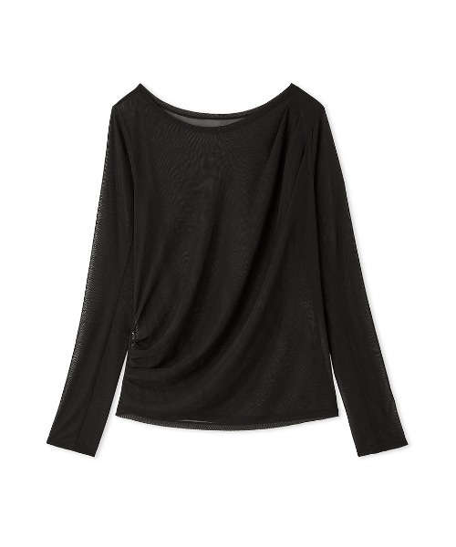 FRAY I.D（フレイアイディー）の「チュールドレープカットソー（T