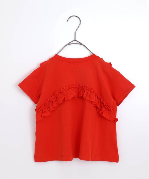 p.premier(ピードットプルミエ)の「フリルメロウTシャツ(Tシャツ/カットソー・キッズ・レッド/オフホワイト/グリーン/チャコール・80/130/140/90/100/110/120)」の16枚目の写真