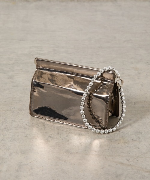 COLONY 2139（コロニートゥーワンスリーナイン）の「ミラーボックスポーチ / ハンドバッグ（ハンドバッグ・レディース・ブラック系その他/シルバー・FREE）」の10枚目の写真