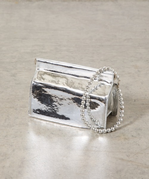 COLONY 2139（コロニートゥーワンスリーナイン）の「ミラーボックスポーチ / ハンドバッグ（ハンドバッグ・レディース・ブラック系その他/シルバー・FREE）」の18枚目の写真