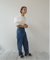 TODAYFUL（トゥデイフル）の「ボリュームスリーブオーガンジーブラウス