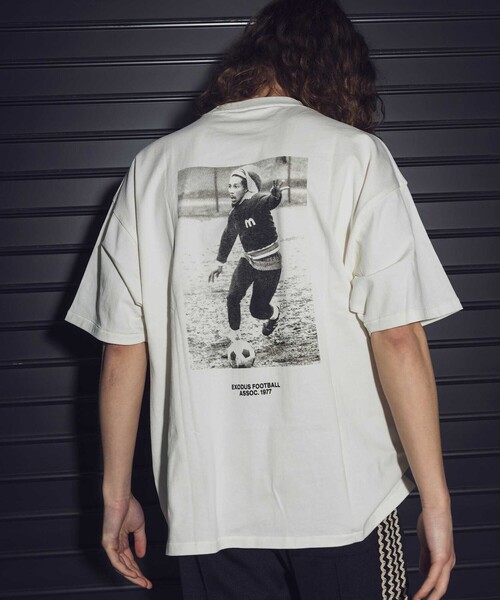 MONKEY TIME（モンキータイム）の「＜BOB MARLEY × monkey time＞ ピグメント プリント Tシャツ（Tシャツ/カットソー・メンズ・ライトブルー/ダークグレー/ホワイト・L/XL/S/M）」の2枚目の写真