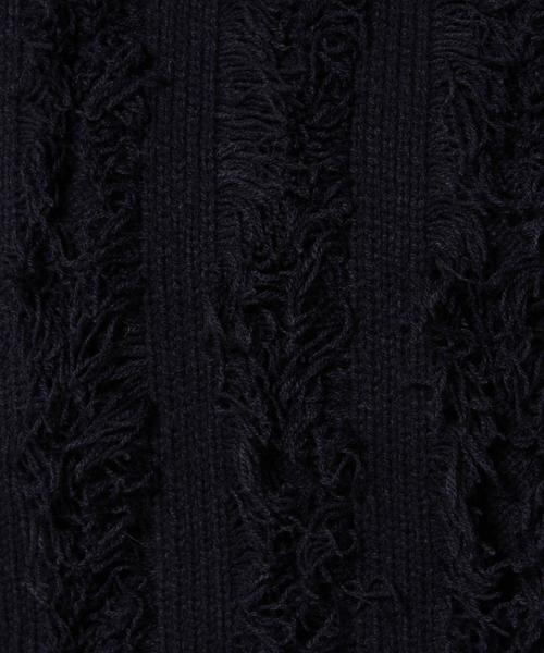 Another Edition（アナザーエディション）の「フリンジハイネックプルオーバー/ AEBC ACﾌﾘﾝｼﾞHI/N PO（ニット/セーター・レディース・オフホワイト/ネイビー/ライトピンク・フリー）」の10枚目の写真