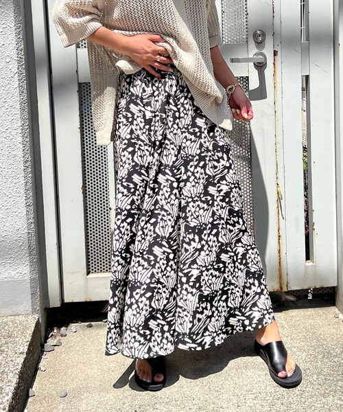 LBC(エルビーシー)の「プリントマーメイドスカート(スカート・レディース・ブラウン/ブラック・M)」の19枚目の写真