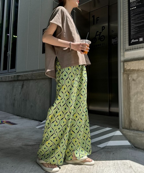 CIAOPANIC TYPY（チャオパニックティピー）の「アフリカンバティックアソート柄イージーパンツ（その他パンツ・レディース・グリーン/ブルー/ピンク・MEDIUM/SMALL）」の7枚目の写真