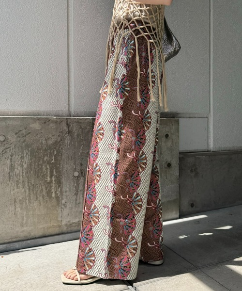 CIAOPANIC TYPY（チャオパニックティピー）の「アフリカンバティックアソート柄イージーパンツ（その他パンツ・レディース・グリーン/ブルー/ピンク・MEDIUM/SMALL）」の9枚目の写真