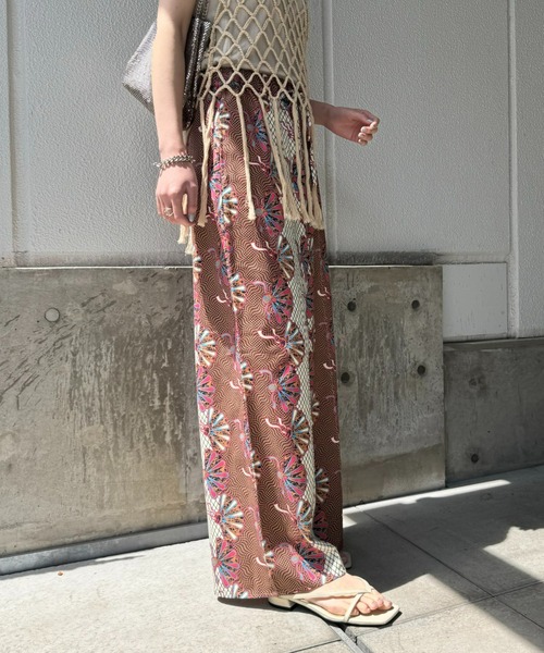 CIAOPANIC TYPY（チャオパニックティピー）の「アフリカンバティックアソート柄イージーパンツ（その他パンツ・レディース・グリーン/ブルー/ピンク・MEDIUM/SMALL）」の11枚目の写真