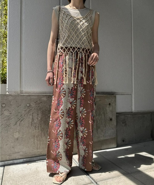 CIAOPANIC TYPY（チャオパニックティピー）の「アフリカンバティックアソート柄イージーパンツ（その他パンツ・レディース・グリーン/ブルー/ピンク・MEDIUM/SMALL）」の12枚目の写真