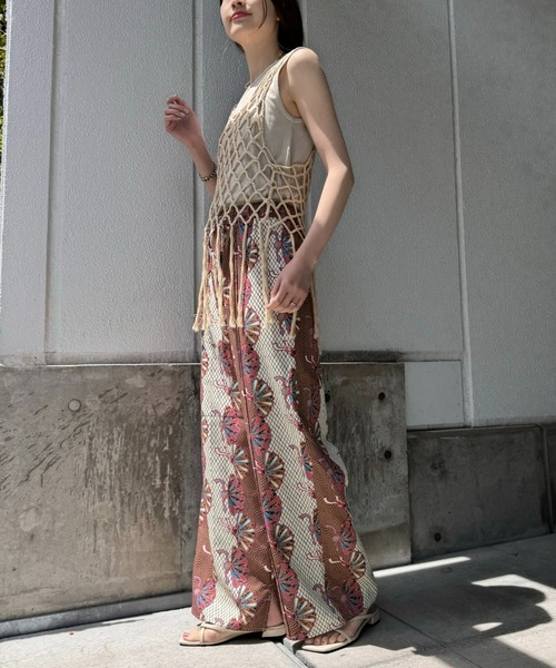 CIAOPANIC TYPY（チャオパニックティピー）の「アフリカンバティックアソート柄イージーパンツ（その他パンツ・レディース・グリーン/ブルー/ピンク・MEDIUM/SMALL）」の13枚目の写真