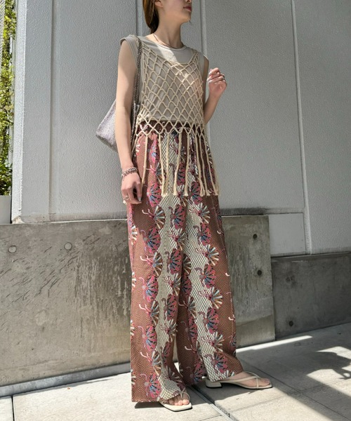 CIAOPANIC TYPY（チャオパニックティピー）の「アフリカンバティックアソート柄イージーパンツ（その他パンツ・レディース・グリーン/ブルー/ピンク・MEDIUM/SMALL）」の15枚目の写真