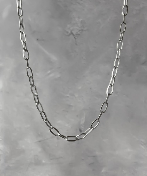 SBG（エスビー）の「SBG オーバルチェーンネックレス（ネックレス・メンズ・シルバー・45cm/50cm/55cm）」の4枚目の写真