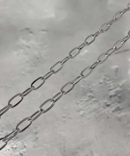 SBG（エスビー）の「SBG オーバルチェーンネックレス（ネックレス・メンズ・シルバー・45cm/50cm/55cm）」の7枚目の写真