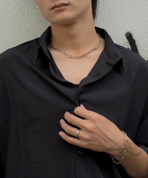 SBG(エスビー)の「SBG オーバルチェーンネックレス(ネックレス・メンズ・シルバー・45cm/50cm/55cm)」の16枚目の写真