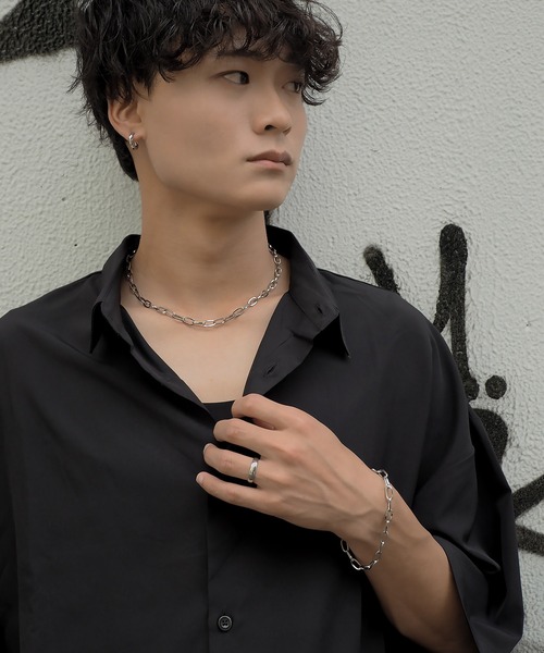 SBG(エスビー)の「SBG オーバルチェーンネックレス(ネックレス・メンズ・シルバー・45cm/50cm/55cm)」の17枚目の写真