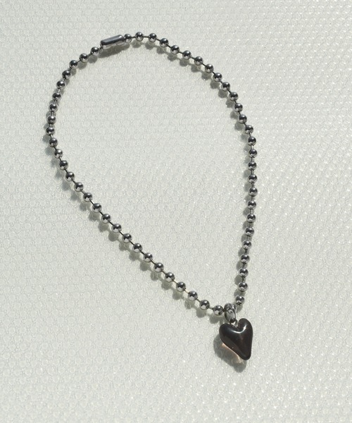 GOLDY（ゴールディ）の「ボール チェーン ガミー ハート ネックレス（ネックレス・レディース・ピンク/グリーン/ブラック/クリア/シルバー・FREE）」の15枚目の写真