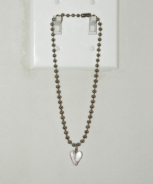 GOLDY（ゴールディ）の「ボール チェーン ガミー ハート ネックレス（ネックレス・レディース・ピンク/グリーン/ブラック/クリア/シルバー・FREE）」の22枚目の写真