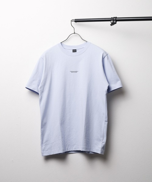 NO WAY(ノーウェイ)の「/バックプリント/ショートスリーブ コットンTシャツ(Tシャツ/カットソー・メンズ・ホワイト系1/ホワイト系2/ホワイト系3/ホワイト系4/ブラック系1/ブラック系2/ブラック系3/ブラック系4/ブルー系/ライトグリーン/パープル/ベージュ・MEDIUM/LARGE)」の11枚目の写真