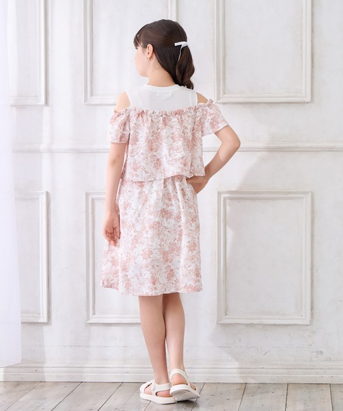 【Sylhet 】petirobe ボリュームショルダー ワンピース ボリュームショルダーバイカラードレス(light green,light