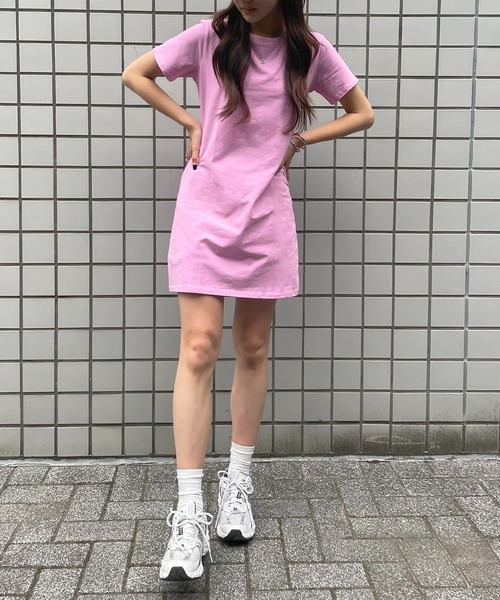 SETUP7(セットアップセブン)の「【SETUP7】シンプル半袖ミニワンピース SCCH565(ワンピース・レディース・ピンク/ブラック/ホワイト/ライトブルー・FREE)」の14枚目の写真