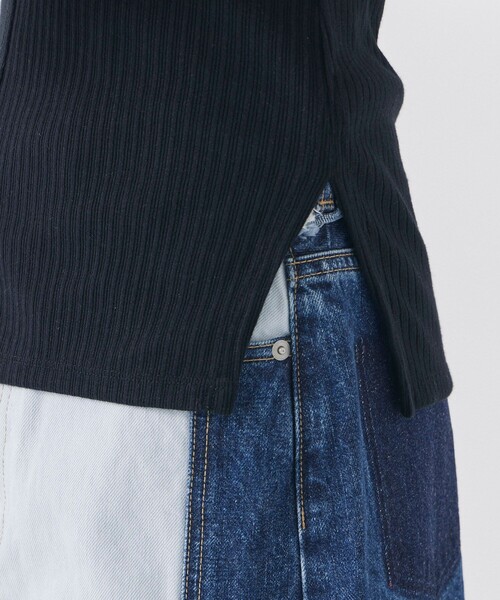 UNITED TOKYO(ユナイテッドトウキョウ)の「beautility カットアウトアシメタンクトップ|ウォッシャブル/夏服(タンクトップ・レディース・ブラック/グレー/ホワイト・FREE)」の13枚目の写真