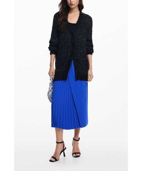 Desigual(デシグアル)の「アシンメトリープリーツ ミディスカート ブラック(スカート・レディース・ブラック/ブルー・XL/M/S/XS/L)」の6枚目の写真