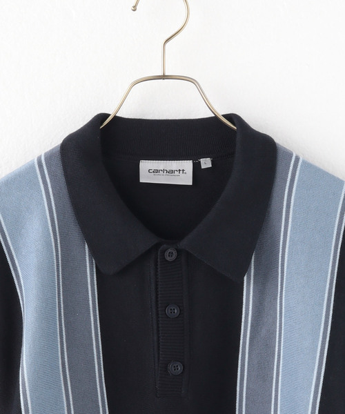 Carhartt WIP(カーハートダブリューアイピー)の「Carhartt L/S KENDRICKS PL I029956(ニット/セーター・メンズ・ブラック/ネイビー・LARGE/MEDIUM)」の16枚目の写真