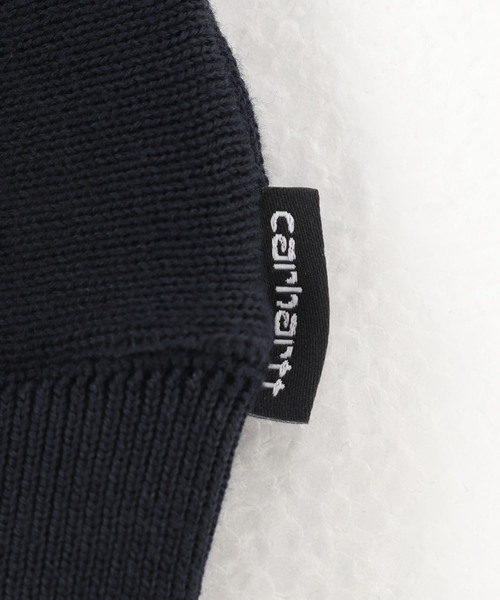 Carhartt WIP(カーハートダブリューアイピー)の「Carhartt L/S KENDRICKS PL I029956(ニット/セーター・メンズ・ブラック/ネイビー・LARGE/MEDIUM)」の6枚目の写真