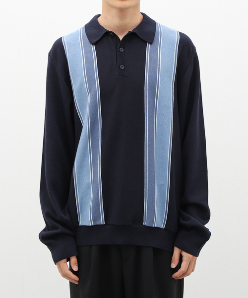 Carhartt WIP(カーハートダブリューアイピー)の「Carhartt L/S KENDRICKS PL I029956(ニット/セーター・メンズ・ブラック/ネイビー・LARGE/MEDIUM)」の12枚目の写真