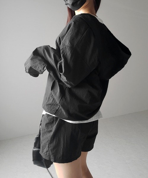 CHICKENNOT ナイロンアノラック ショートパンツ セットアップ サイズ2 me+em select（ミームセレクト）の「※※【 上下セットアップ