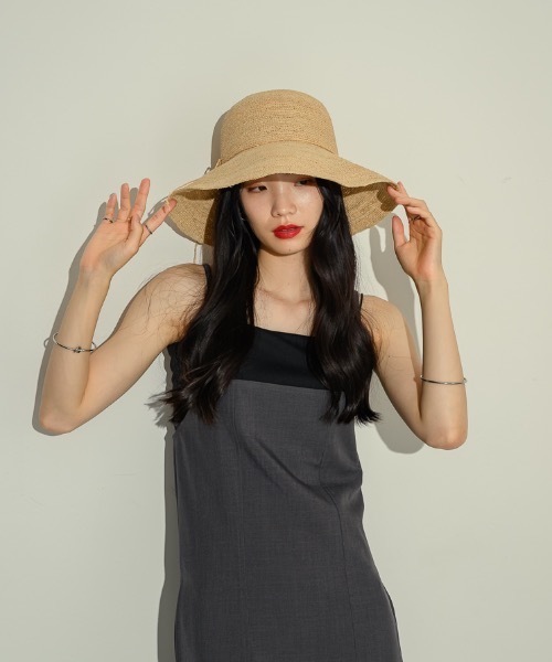 NEUNA（ヌナ）の「モチーフストローハット（ハット・レディース・ベージュ・FREE）」の9枚目の写真