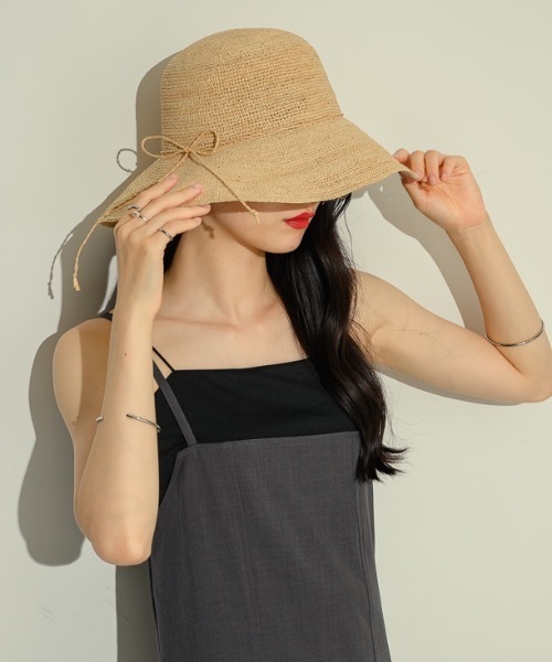NEUNA（ヌナ）の「モチーフストローハット（ハット・レディース・ベージュ・FREE）」の11枚目の写真